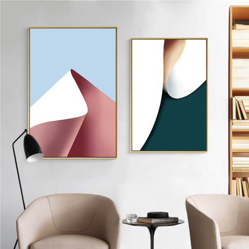 Photograph Paper Look Canvas Art Soft Color Modern Wall Decor for House Interior Clearhalo 'Art Gallery' 'Canvas Art' 'Contemporary Art Gallery' 'Modern' Arts' 1858358