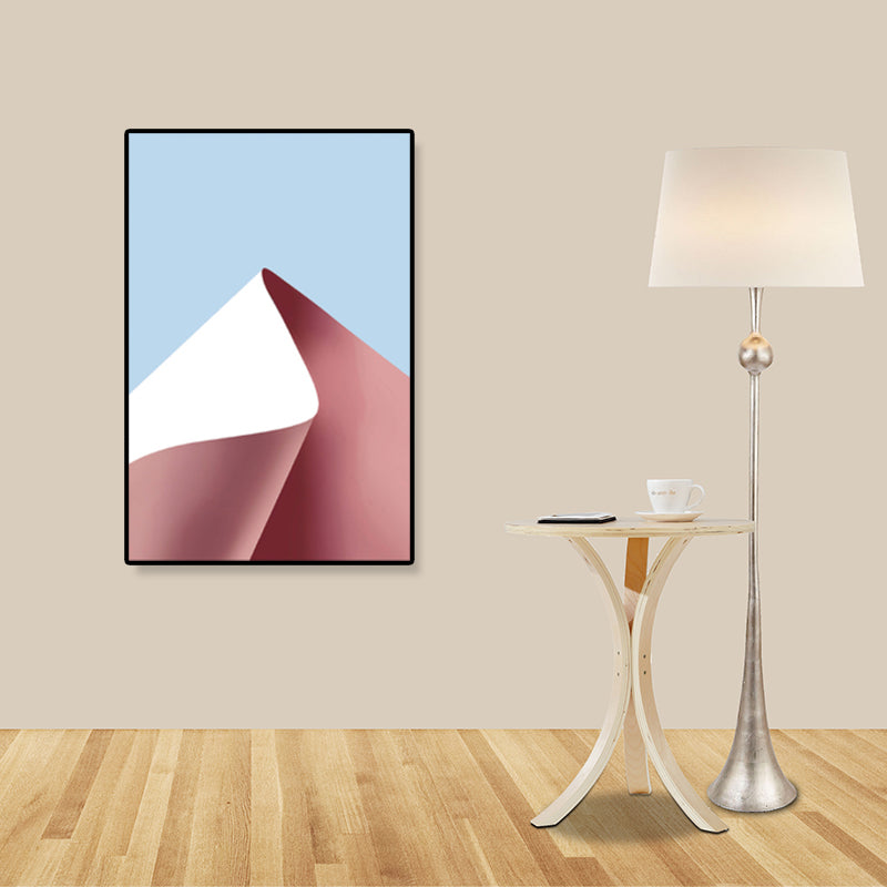 Photograph Paper Look Canvas Art Soft Color Modern Wall Decor for House Interior Pink Clearhalo 'Art Gallery' 'Canvas Art' 'Contemporary Art Gallery' 'Modern' Arts' 1858359