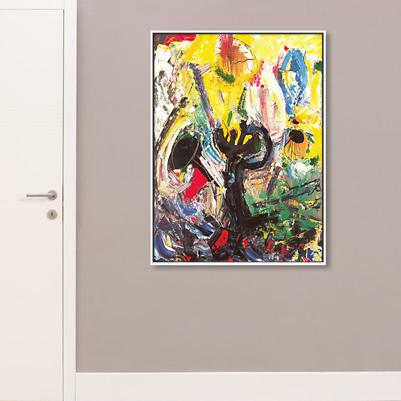 Oil Painting Wall Decor Pop Art Abstract Pattern Canvas Print in Soft Color for Gallery Clearhalo 'Arts' 'Canvas Art' 1858504