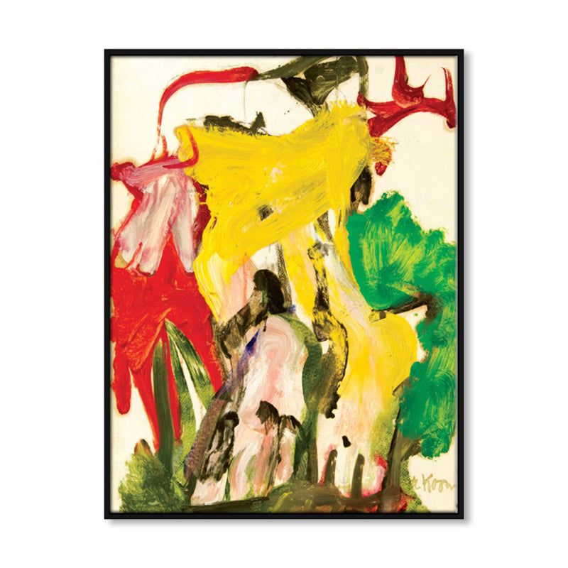 Oil Painting Wall Decor Pop Art Abstract Pattern Canvas Print in Soft Color for Gallery Clearhalo 'Arts' 'Canvas Art' 1858512