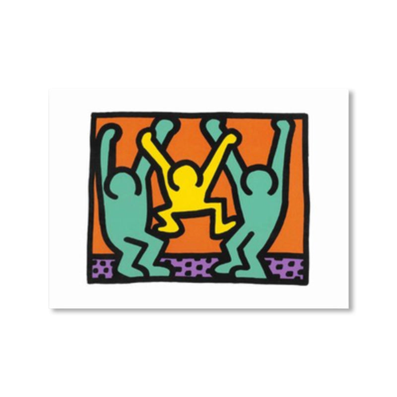 Illustrated Abstract Figure Canvas Light Color Pop Art Wall Decor for Drawing Room Clearhalo 'Arts' 'Canvas Art' 1858530