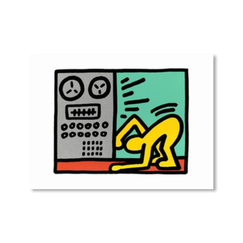 Illustrated Abstract Figure Canvas Light Color Pop Art Wall Decor for Drawing Room Clearhalo 'Arts' 'Canvas Art' 1858553