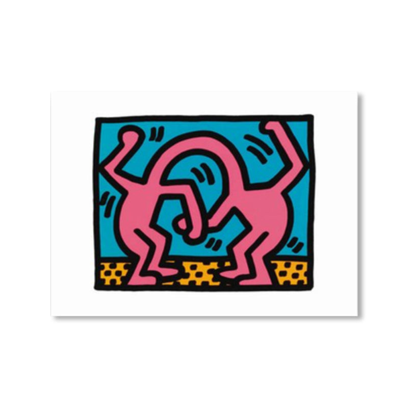 Illustrated Abstract Figure Canvas Light Color Pop Art Wall Decor for Drawing Room Clearhalo 'Arts' 'Canvas Art' 1858561