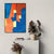 Tela grafica stampata a mano dipinti a colori morbidi decorazioni per il soggiorno per soggiorno