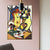 Pinturas Lienzo de impresión a mano Expressionism Style Decoración de pared texturizada en amarillo para el hogar
