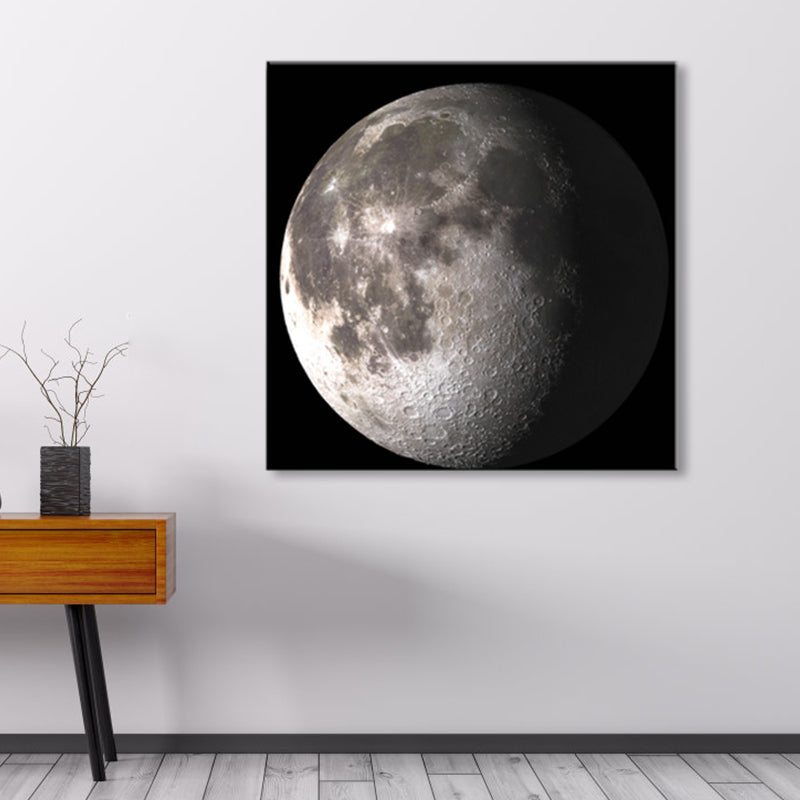 Mysterious Planet Painting Light Color Contemporary Wrapped Canvas for Family Room Clearhalo 'Art Gallery' 'Canvas Art' 'Contemporary Art Gallery' 'Modern' Arts' 1858695