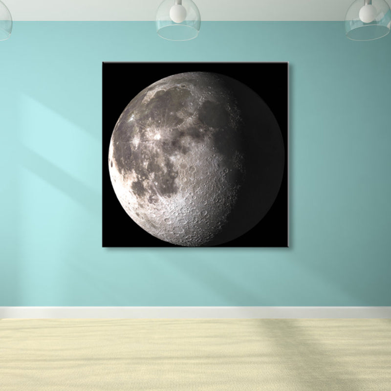 Mysterious Planet Painting Light Color Contemporary Wrapped Canvas for Family Room Clearhalo 'Art Gallery' 'Canvas Art' 'Contemporary Art Gallery' 'Modern' Arts' 1858696