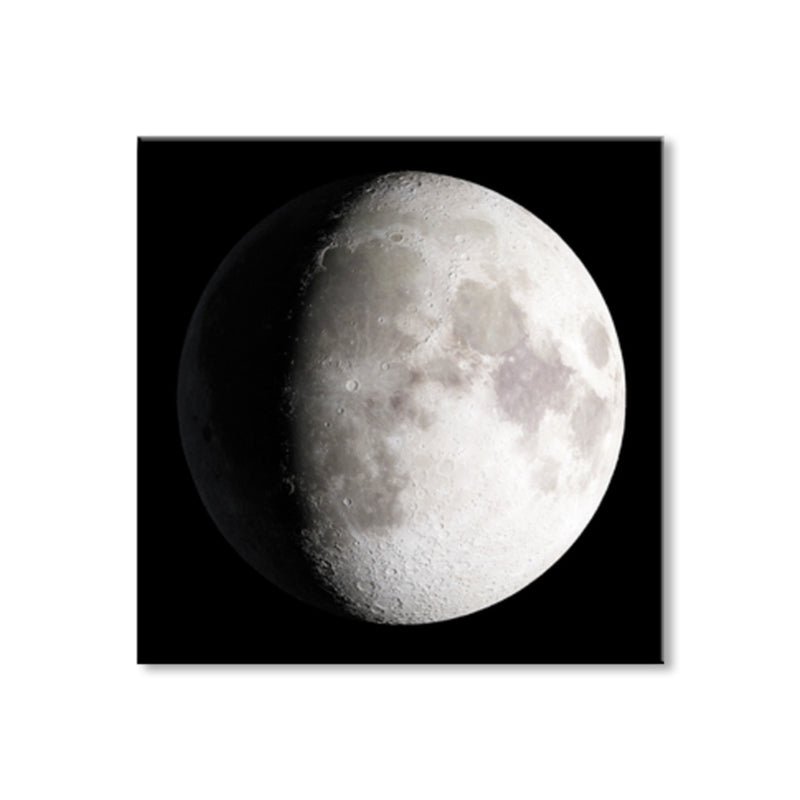 Mysterious Planet Painting Light Color Contemporary Wrapped Canvas for Family Room Clearhalo 'Art Gallery' 'Canvas Art' 'Contemporary Art Gallery' 'Modern' Arts' 1858701