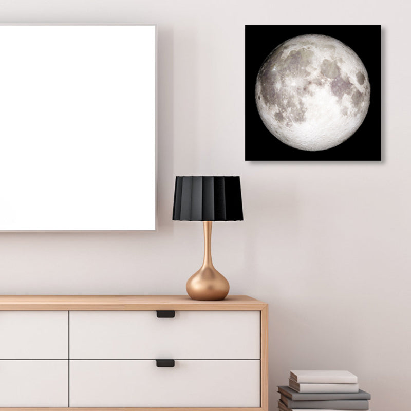 Mysterious Planet Painting Light Color Contemporary Wrapped Canvas for Family Room Clearhalo 'Art Gallery' 'Canvas Art' 'Contemporary Art Gallery' 'Modern' Arts' 1858712