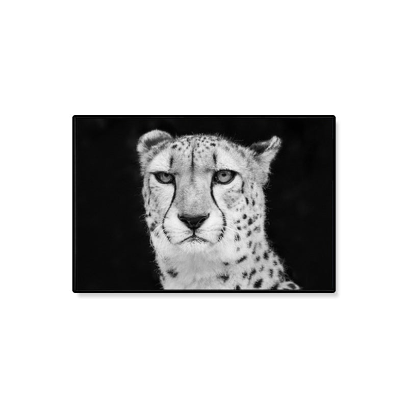Modern Savanna Big Animal Canvas Dark Color Animal Patterned Wall Art for Living Room Clearhalo 'Art Gallery' 'Canvas Art' 'Contemporary Art Gallery' 'Modern' Arts' 1858745