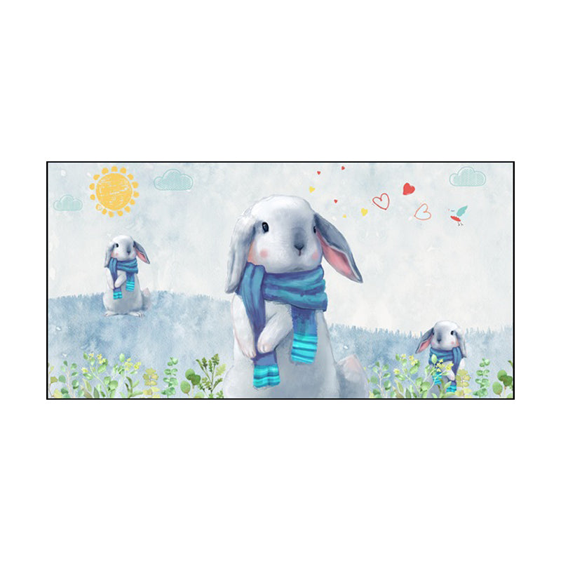 Childrens Art Fantasy Animal Canvas Soft Color Textured Wall Decor for Baby Room Clearhalo 'Art Gallery' 'Canvas Art' 'Kids' Arts' 1858820
