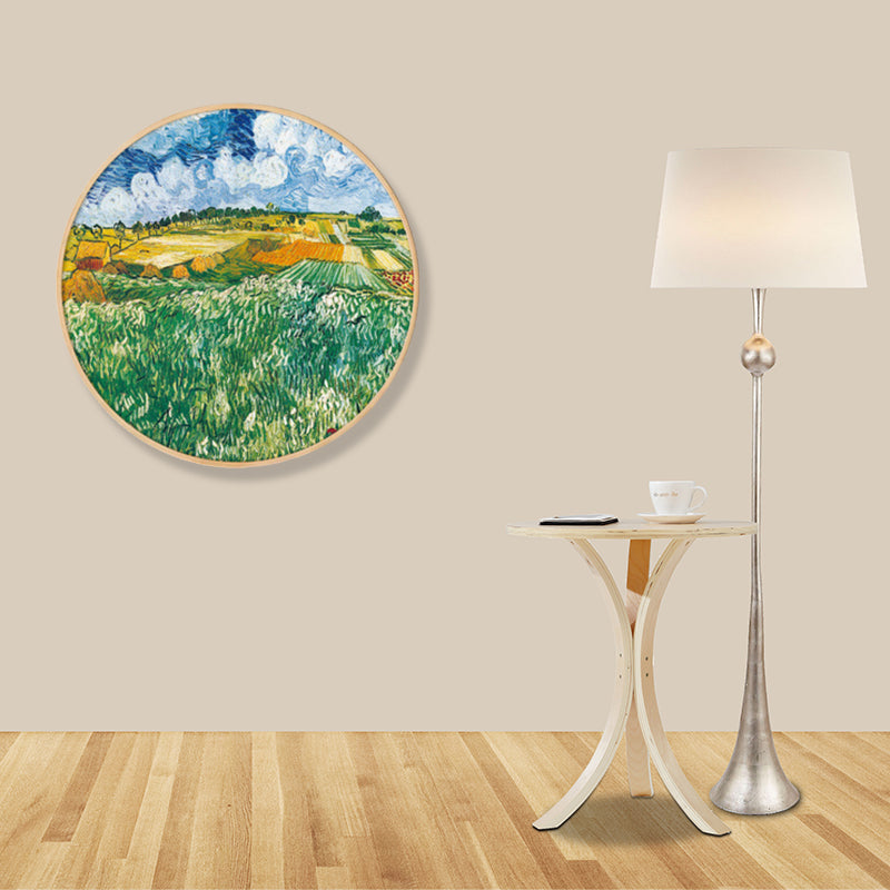 Paintings Farmfield Scenery Art Print Impressionism Canvas Wall Decor in Soft Color for Room