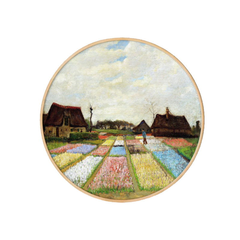 Paintings Farmfield Scenery Art Print Impressionism Canvas Wall Decor in Soft Color for Room