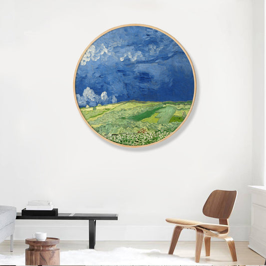 Schilderijen Farmfield Scenery Art Print Impressism canvas wanddecor in zachte kleur voor kamer