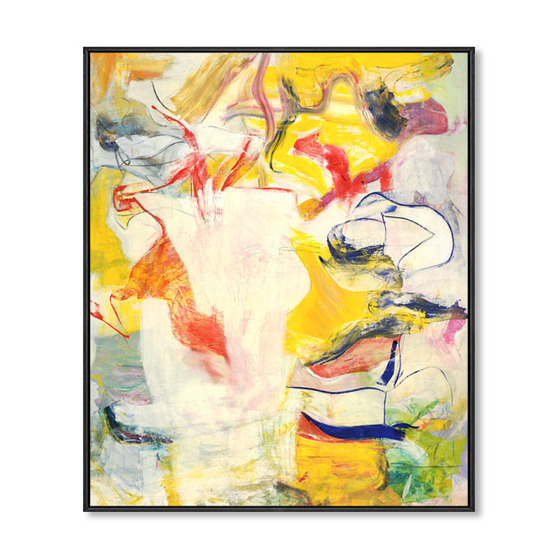 Yellow Contemporary Art Painting Abstract Pattern Canvas Print for House Interior Clearhalo 'Arts' 'Canvas Art' 1858884