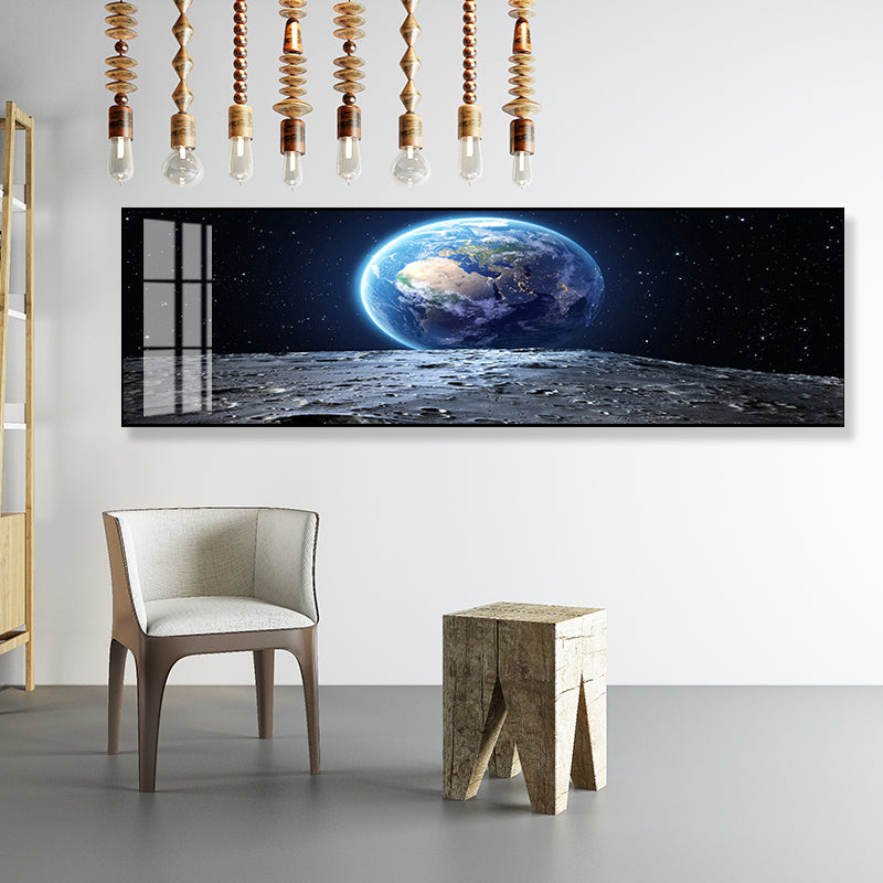 Grand Planet Canvas Print Textured Children's Art House Interior Wall Decor in Light Color Clearhalo 'Art Gallery' 'Canvas Art' 'Kids' Arts' 1858890