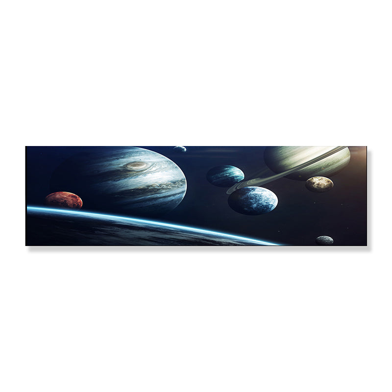 Grand Planet Canvas Print Textured Children's Art House Interior Wall Decor in Light Color Clearhalo 'Art Gallery' 'Canvas Art' 'Kids' Arts' 1858896