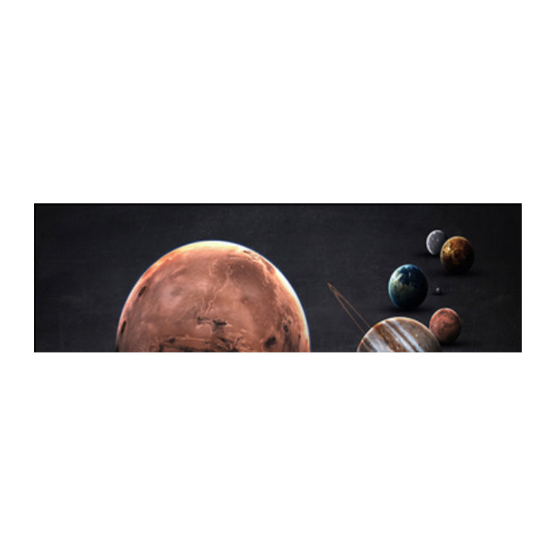 Grand Planet Canvas Print Textured Children's Art House Interior Wall Decor in Light Color Clearhalo 'Art Gallery' 'Canvas Art' 'Kids' Arts' 1858904