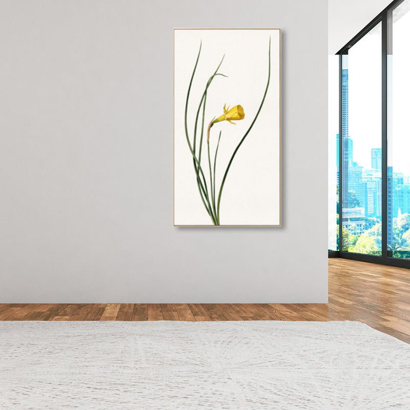 Rustic Flower Canvas Art Pastel Color House Interior Wall Decor, Multiple Size Options Light Yellow Clearhalo 'Art Gallery' 'Canvas Art' 'Country Art Gallery' 'French Country' 'Rustic' Arts' 1858958