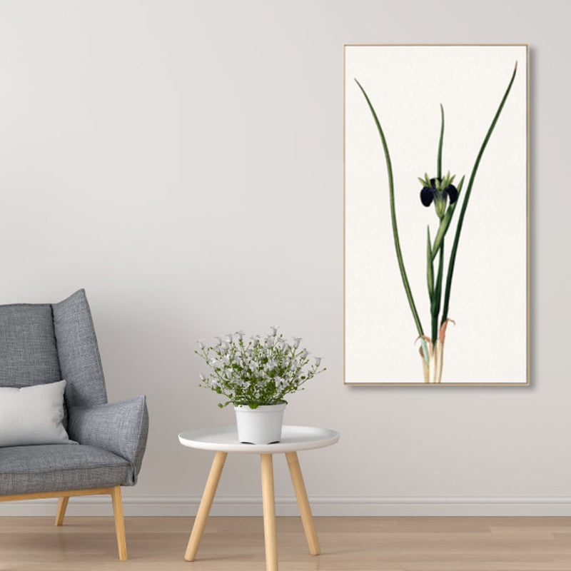 Rustic Flower Canvas Art Pastel Color House Interior Wall Decor, Multiple Size Options Black Clearhalo 'Art Gallery' 'Canvas Art' 'Country Art Gallery' 'French Country' 'Rustic' Arts' 1858962