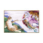 Cat Wall Art Funky Spoof the Creation of Adam Painting in Brown for Sitting Room Clearhalo 'Arts' 'Canvas Art' 1859015