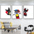 Light Color Dress-Up Dog Wall Decor Animal Kids Style Multi-Piece Canvas for Room Black Clearhalo 'Art Gallery' 'Canvas Art' 'Kids' Arts' 1859041