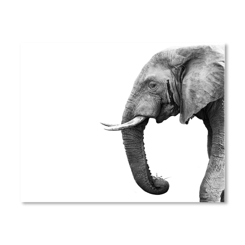 Asian Style Wild Animal Wall Decor Light Color Textured Canvas Art for Living Room Clearhalo 'Arts' 'Canvas Art' 1859111