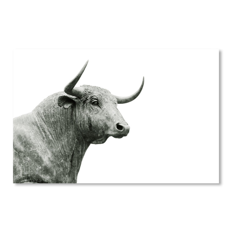 Asian Style Wild Animal Wall Decor Light Color Textured Canvas Art for Living Room Clearhalo 'Arts' 'Canvas Art' 1859115