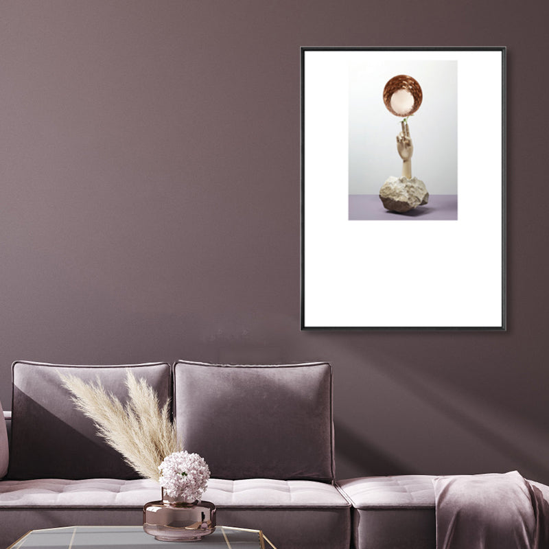 Still Life Wall Art Contemporary Textured Living Room Canvas Print in Light Color Yellow Clearhalo 'Art Gallery' 'Canvas Art' 'Contemporary Art Gallery' 'Modern' Arts' 1859182