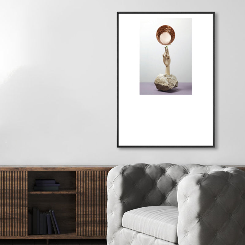 Still Life Wall Art Contemporary Textured Living Room Canvas Print in Light Color Clearhalo 'Art Gallery' 'Canvas Art' 'Contemporary Art Gallery' 'Modern' Arts' 1859184