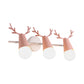 Deer Horn Shaped Wall Light 3 Heads Nordic Style Animal Metal Wall Lamp for Bedroom Clearhalo 'Wall Lamps & Sconces' 'Wall Lights' Lighting' 185919