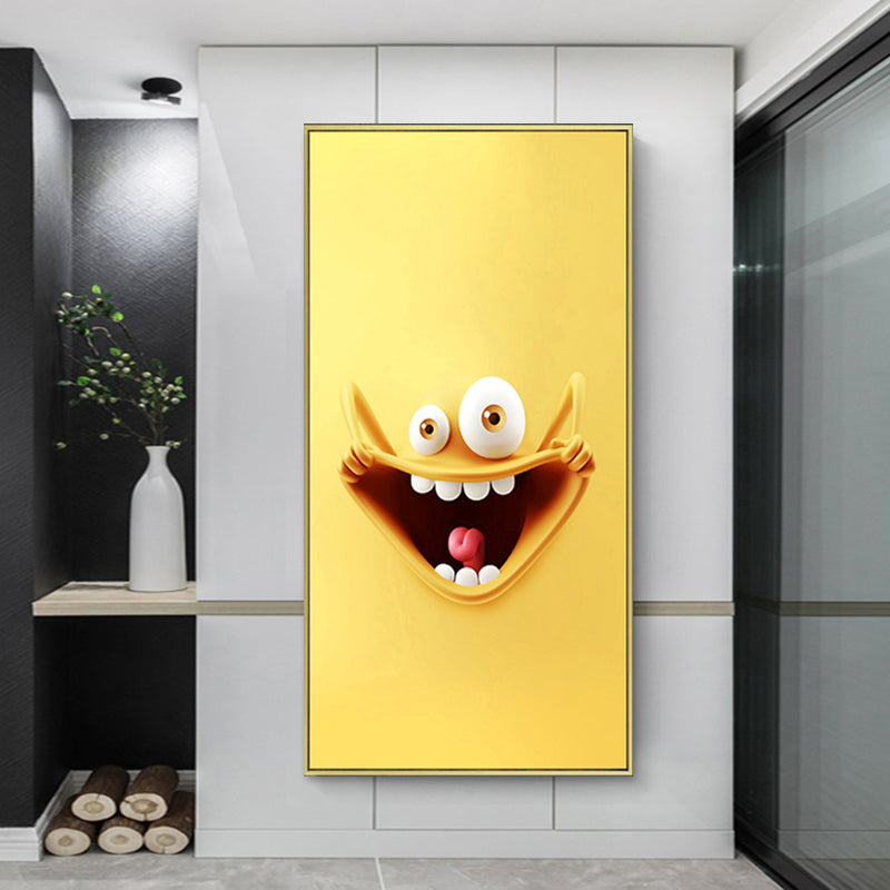 Vivid Expression Wrapped Canvas Pastel Color Kids Style Wall Art Print for Sitting Room Clearhalo 'Art Gallery' 'Canvas Art' 'Kids' Arts' 1859288