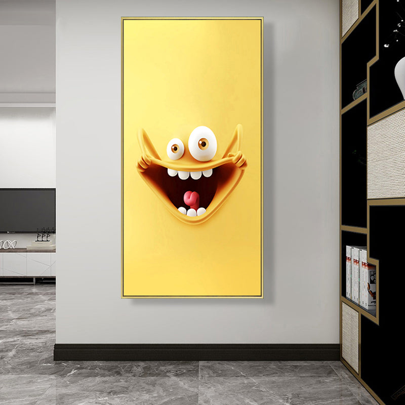 Vivid Expression Wrapped Canvas Pastel Color Kids Style Wall Art Print for Sitting Room Clearhalo 'Art Gallery' 'Canvas Art' 'Kids' Arts' 1859289