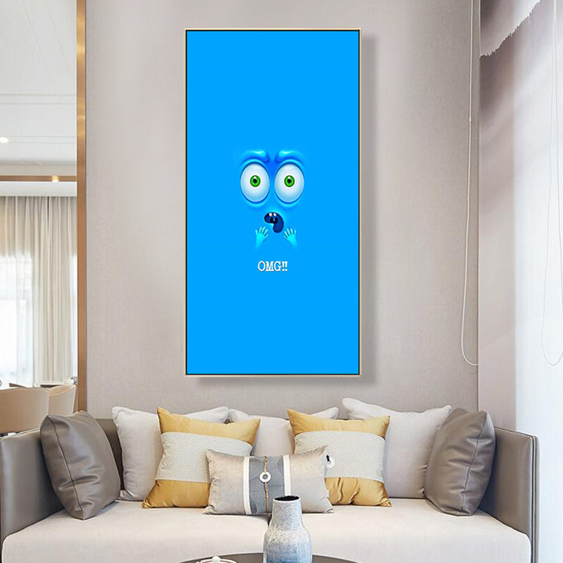 Vivid Expression Wrapped Canvas Pastel Color Kids Style Wall Art Print for Sitting Room Clearhalo 'Art Gallery' 'Canvas Art' 'Kids' Arts' 1859299