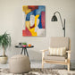 Hand Print Wall Decor Pop Art Abstract Wrapped Canvas in Soft Color for Family Room Clearhalo 'Arts' 'Canvas Art' 1859350