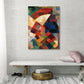 Hand Print Wall Decor Pop Art Abstract Wrapped Canvas in Soft Color for Family Room Clearhalo 'Arts' 'Canvas Art' 1859361