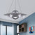 Metal UFO Pendant Light Six Lights Creative Suspension Light in Silver for Boys Bedroom Silver Clearhalo 'Ceiling Lights' 'Chandeliers' Lighting' options 185947_77e7a2bf-90e4-4531-84fe-50ea8ef12139