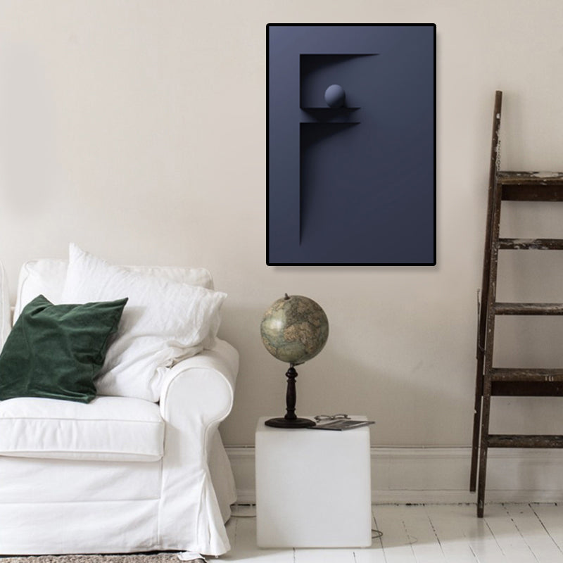 Geometric Pattern Wall Decor Children's Art Textured Canvas in Pastel Color for Family Room Clearhalo 'Art Gallery' 'Canvas Art' 'Kids' Arts' 1859487