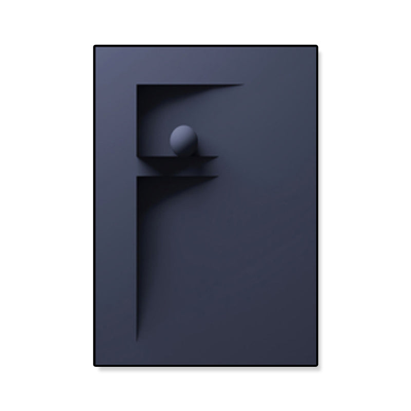 Geometric Pattern Wall Decor Children's Art Textured Canvas in Pastel Color for Family Room Clearhalo 'Art Gallery' 'Canvas Art' 'Kids' Arts' 1859490