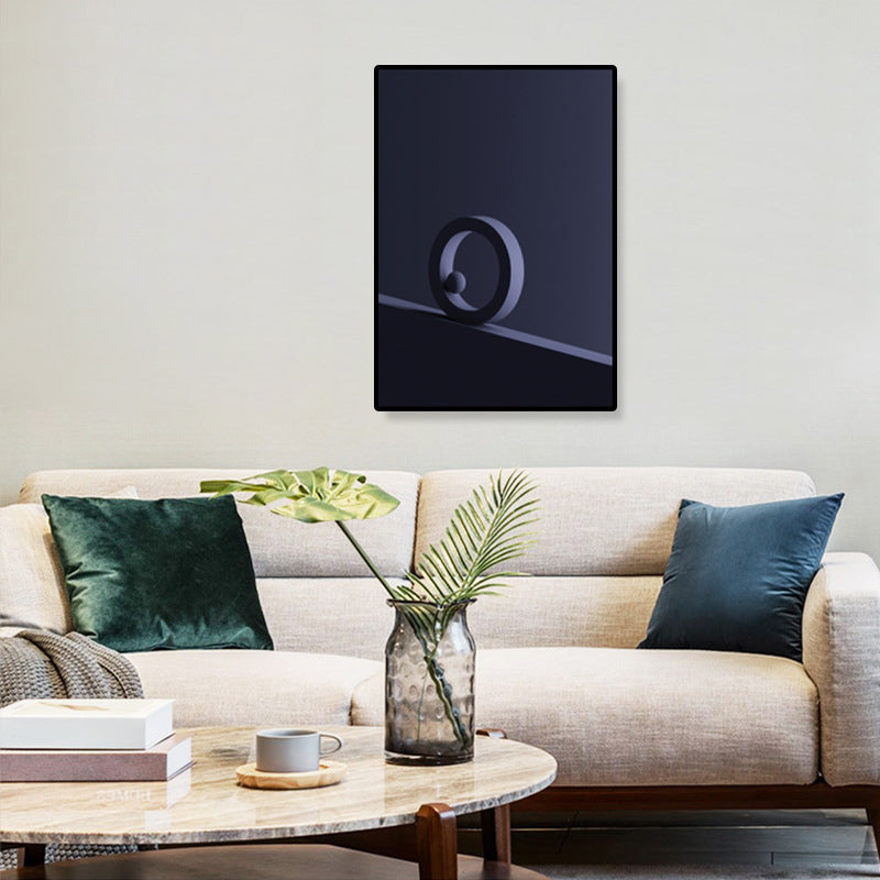 Geometric Pattern Wall Decor Children's Art Textured Canvas in Pastel Color for Family Room Clearhalo 'Art Gallery' 'Canvas Art' 'Kids' Arts' 1859491