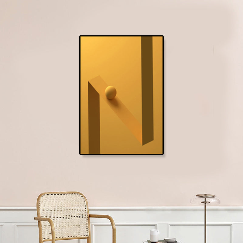 Geometric Pattern Wall Decor Children's Art Textured Canvas in Pastel Color for Family Room Clearhalo 'Art Gallery' 'Canvas Art' 'Kids' Arts' 1859496