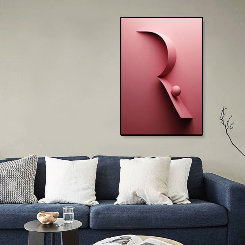 Geometric Pattern Wall Decor Children's Art Textured Canvas in Pastel Color for Family Room Clearhalo 'Art Gallery' 'Canvas Art' 'Kids' Arts' 1859499