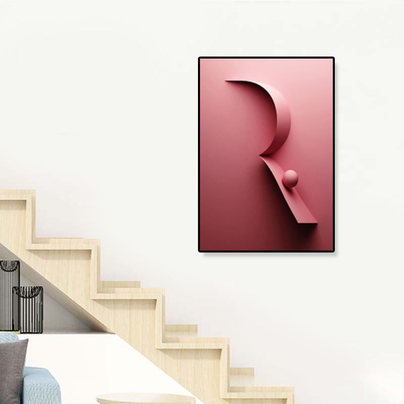 Geometric Pattern Wall Decor Children's Art Textured Canvas in Pastel Color for Family Room Clearhalo 'Art Gallery' 'Canvas Art' 'Kids' Arts' 1859501