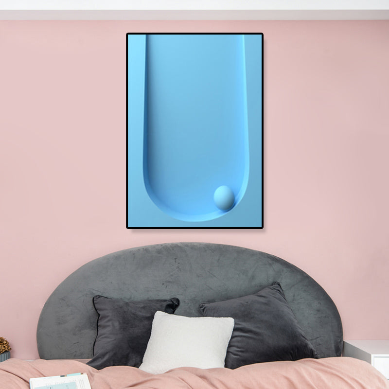 Geometric Pattern Wall Decor Children's Art Textured Canvas in Pastel Color for Family Room Clearhalo 'Art Gallery' 'Canvas Art' 'Kids' Arts' 1859511