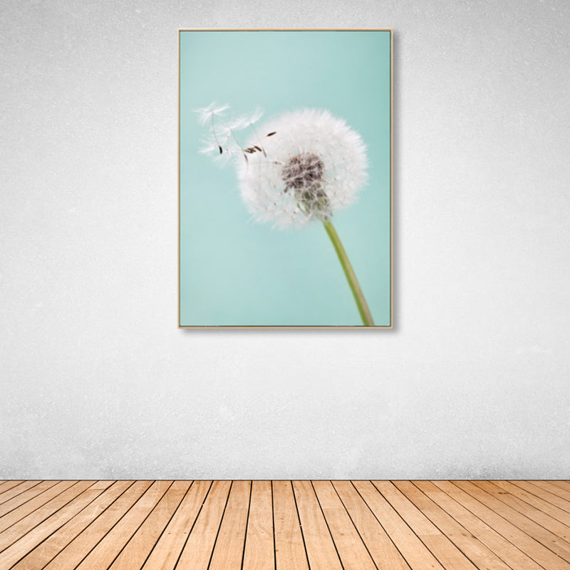 Photograph Plant Wall Art Light Color Country Style Canvas Print for Living Room Clearhalo 'Art Gallery' 'Canvas Art' 'Country Art Gallery' 'French Country' 'Rustic' Arts' 1859722