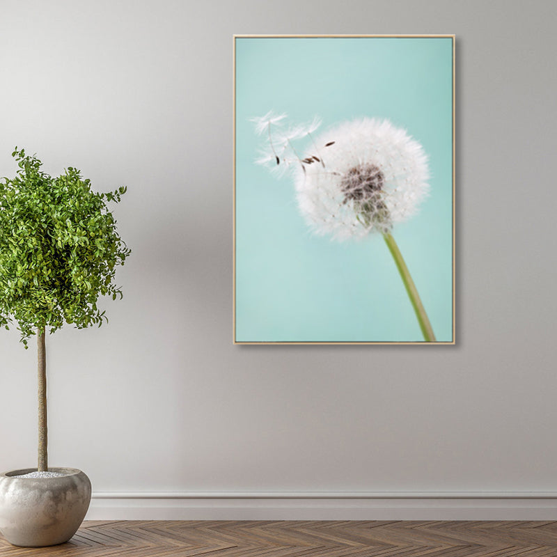 Photograph Plant Wall Art Light Color Country Style Canvas Print for Living Room Clearhalo 'Art Gallery' 'Canvas Art' 'Country Art Gallery' 'French Country' 'Rustic' Arts' 1859723