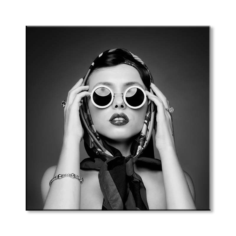 Fashionable Girl Wall Art Decor Pastel Color Canvas Painting, Textured, Multiple Sizes Clearhalo 'Art Gallery' 'Canvas Art' 'Contemporary Art Gallery' 'Modern' Arts' 1859751