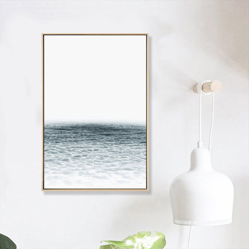 Tropix Photo Ocean Surface Art Print Canvas Textured Light Color Wall Decor for Home Clearhalo 'Art Gallery' 'Canvas Art' 'Coastal Art Gallery' 'Tropical' Arts' 1859810