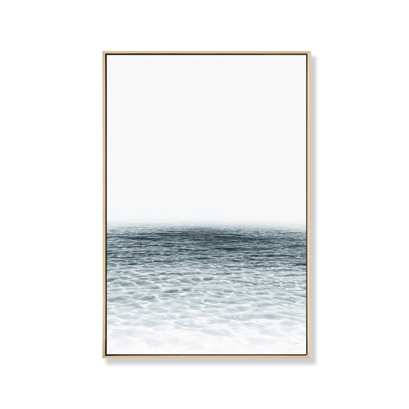 Tropix Photo Ocean Surface Art Print Canvas Textured Light Color Wall Decor for Home Clearhalo 'Art Gallery' 'Canvas Art' 'Coastal Art Gallery' 'Tropical' Arts' 1859811