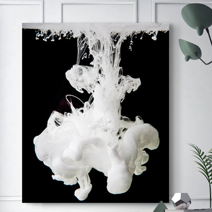 Pastel Color Contemporary Canvas Print Abstract Pattern Wall Art Decor for Parlour Ivory Clearhalo 'Art Gallery' 'Canvas Art' 'Contemporary Art Gallery' 'Modern' Arts' 1859827